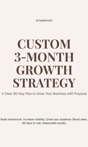 Custom 3-Month Growth Strategy